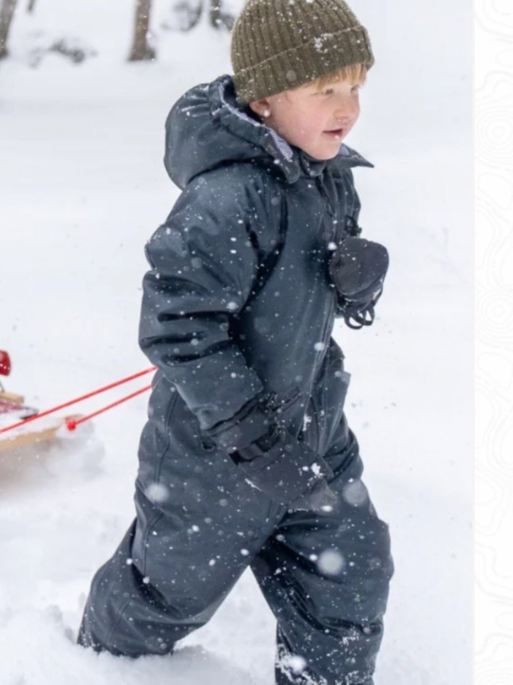 Kids Waterproof Insulated Snow Romper - Dark Navy